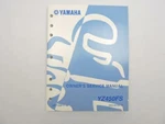 LIT-11626-17-38 Yamaha YZ450FS Owners Service Manual B7944. Fixed Price $9.45.