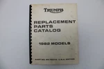 Replacement Parts Catalogue Bonneville T140 1982 Models 99-7507A. Fixed Price $25.00.