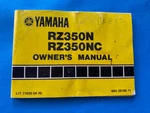 Original Yamaha RZ350NC Owners Manual. Fixed Price $85.00.