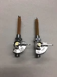 Triumph Petcocks For Gas Tanks '50 To '79 Made Uk With Flags Main Reserve. Fixed Price $64.95.