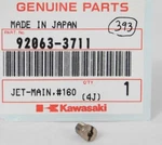 Nos Genuine Kawasaki Oem #160 Main Jet JS750 1995-1997 JH900 92063-3712. Fixed Price $10.36.