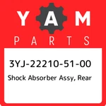 3YJ-22210-51-00 Yamaha Shock Absorber Assy, Rear 3YJ222105100, New Genuine Oem P. Fixed Price $162.18.