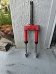Oem 1980 Yamaha QT50 Front Fork Assembly. Fixed Price $90.00.