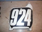 Honda Cr 125 250 Front # Number Plate Panel Cover 61136-KZ4-J210. Fixed Price $12.99.