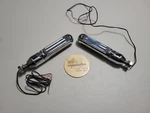 Harley Davidson Ball Milled Light Up Foot Pegs Chrome Mounts Chopper Tail Brake. Fixed Price $79.99.