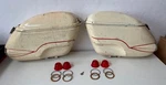 Vintage Buco Twinmaster Fiberglass Saddlebags Harley Panhead W/ Key. Fixed Price $745.00.