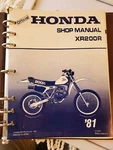 Honda Shop Manual For 1981 XR200R 61KA200 W/ Og Brown Binder Flawless BOX6. Fixed Price $81.62.