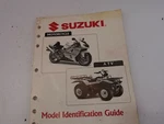 Suzuki Motorcycle Atv Model Identification Guide Manual 99923-12981. Fixed Price $38.60.