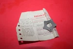 Nos Genuine Honda Roller Stopper Plate XL350 Tl Oem # 24439-329-010. Fixed Price $9.95.