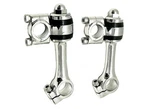 4-1/2" Tall "flanders" Type Dog Bone Risers For Harley Springers 1936 1957. Fixed Price $248.00.