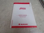 Nos Oem Suzuki Owners Manual 2003 JR50 62 Pages 99011-04491-03A. Fixed Price $26.95.