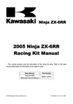 2005 Kawasaki Ninja ZX-6RR Racing Kit Motorcycle Service Manual. Fixed Price $22.91.