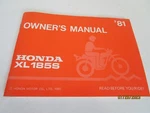 Oem 1981 Honda Owner's Manual Printed Japan PN:3142702. Fixed Price $69.99.