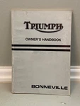 Triumph 1980 Bonneville T140V T140RV 750 Nos Owner's Handbook, 60-7284. Fixed Price $24.00.