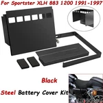 #66347-91 Battery Cover Set For Harley Sportster Xlh 883 1200 1991+. Fixed Price $64.52.