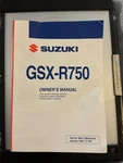 Suzuki Oem Owners Manual 2008 GSX-R750 99011-38H50-03A. Fixed Price $25.00.