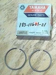Yamaha YAS1 183-11601 Second Over Piston Ring Set Nos Qty Oem Free Shipping. Fixed Price $49.99.