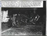 1961 Press Photo Wreckage From Twin Engine Plane. Fixed Price $24.99.