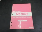 2005 Genuine Suzuki VL800 Supplementary Service Manual P/n 99501-38080-01E. Fixed Price $11.21.