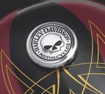 New Genuine Harley Davidson Willie Gas Cap Medallion Stick Touring Softail. Fixed Price $47.95.