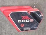 1979-81 Honda XL500S Left Side Cover With Decal Number Plate Frame Seat. Fixed Price $59.00.