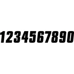 Factory Effex 08-90049 Fx Number Black 6". Fixed Price $11.95.
