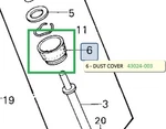 Kawasaki Oem 1977-1981 650 1000 Dust Cover 43024-003. Fixed Price $25.92.