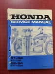 1991-1994 Honda ST1100 Service Manual 61MY303. Fixed Price $45.00.