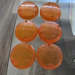 6 Stanley 0784 Signal Lamp Lens Kawasaki 81-84 KE100 80-82 KE125 Oem Used. Fixed Price $20.00.