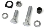 Chrome Pinch & Pivot Bolt Nut Set For 1954 - 1976 Harley Kick Starter Arm. Fixed Price $22.00.
