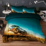 Cross-country Car 3D Quilt Duvet Doona Cover Set Single Double Queen King Print. Fixed Price $57.16.
