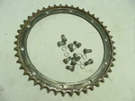 Bsa A65 A50 Rear Sprocket & Bolts W/ Washers 47 Tooth 530 Chain Good Used Pt #68. Fixed Price $38.00.