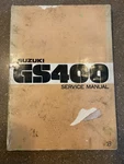 Oem Suzuki GS400 Repair Manual SR-6001. Fixed Price $9.95.