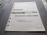 Nos Suzuki GSXR750 GSX-R750 Owners Service Manual Supplementary 99501-37120-03E. Fixed Price $24.99.