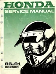 Honda CR250R 1986-1991 Service Shop Repair Manual Pro-grade Comb Bound. Fixed Price $36.54.