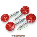 Front And Rear Blinker Indicator Turn Signal Set Amber Lens For Yamaha RD350 250. Fixed Price $106.99.