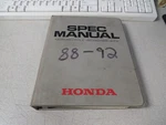 Vintage Honda Motorcycle Scooter & Atv Spec Manual 88-92 Models S0641. Fixed Price $33.94.