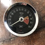 1965 To 1967 Mgb Smiths Positive Earth Tachometer RVI2401/008. Fixed Price $140.00.