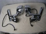 Harley Dresser Auxiliary Halogen Driving Passing Lamp Assemblys With Turn Lights. Fixed Price $182.00.
