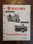 Suzuki Model Identification Guide Motorcycle Atv 1991 1998 99923-12981. Fixed Price $22.00.