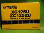 Yamaha XC125-U XC125-ZU Scootor New Owners Manual 3EK-28199-10 Yellow Cover. Fixed Price $21.00.