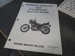 Suzuki Assembly & Pre-delivery Service Guide 1986 GS550LG 99505-01246-03E. Fixed Price $19.99.