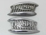 Triumph Tiger Cub F4570 F4571 Mouth Organ Type Petrol Tank Badges Secondhand '. Fixed Price $66.98.