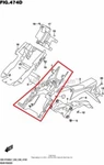 New Oem Suzuki Rear Fender Fairing Front 2017. Fixed Price $46.00.