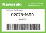 Kawasaki Genuine Damper 92075-1690. Fixed Price $5.92.