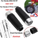 Front Fork Boots & Aluminum Caps Honda CT70H 1969'-1971'/ Z50A K0-78'. Fixed Price $22.99.