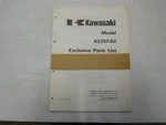 Vintage Kawasaki Motorcycle Exclusive Parts List Manual KE250-B2. Fixed Price $17.00.