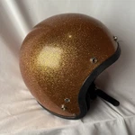 Vintage Arthur Fulmer AF20 Gold Metal Flake Motorcycle Helmet 70S Display Only. Fixed Price $93.49.