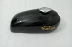 Norton Commando Hi-rider Black Painted Aluminum Gas Fuel Petrol Tank With Cap. Fixed Price $369.00.