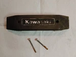 1979 Kawasaki KZ1000 Front Fork Plastic Cover Emblem 44033-1073. Fixed Price $7.00.